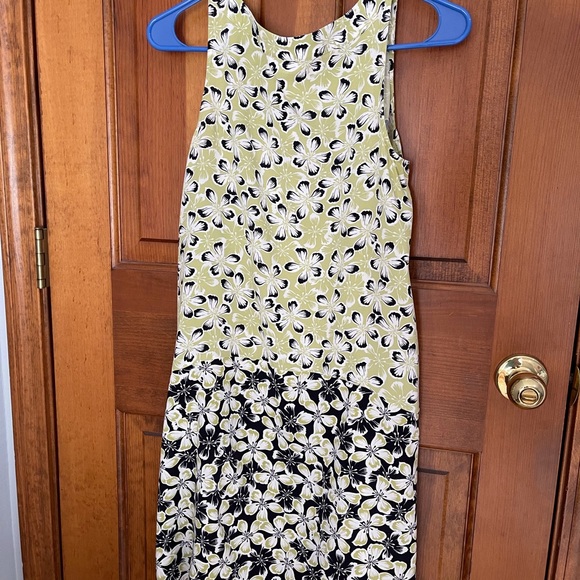 J Jill Sleeveless Asymmetrical Floral Dress Size S Petite - Picture 2 of 8